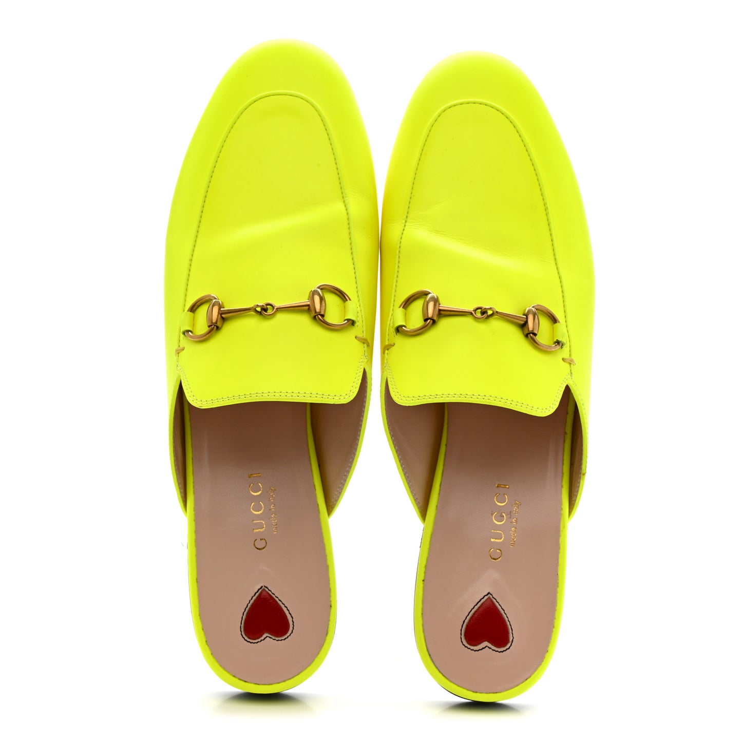 Malaga Kid Womens Princetown Slippers 38 Yellow Fluo