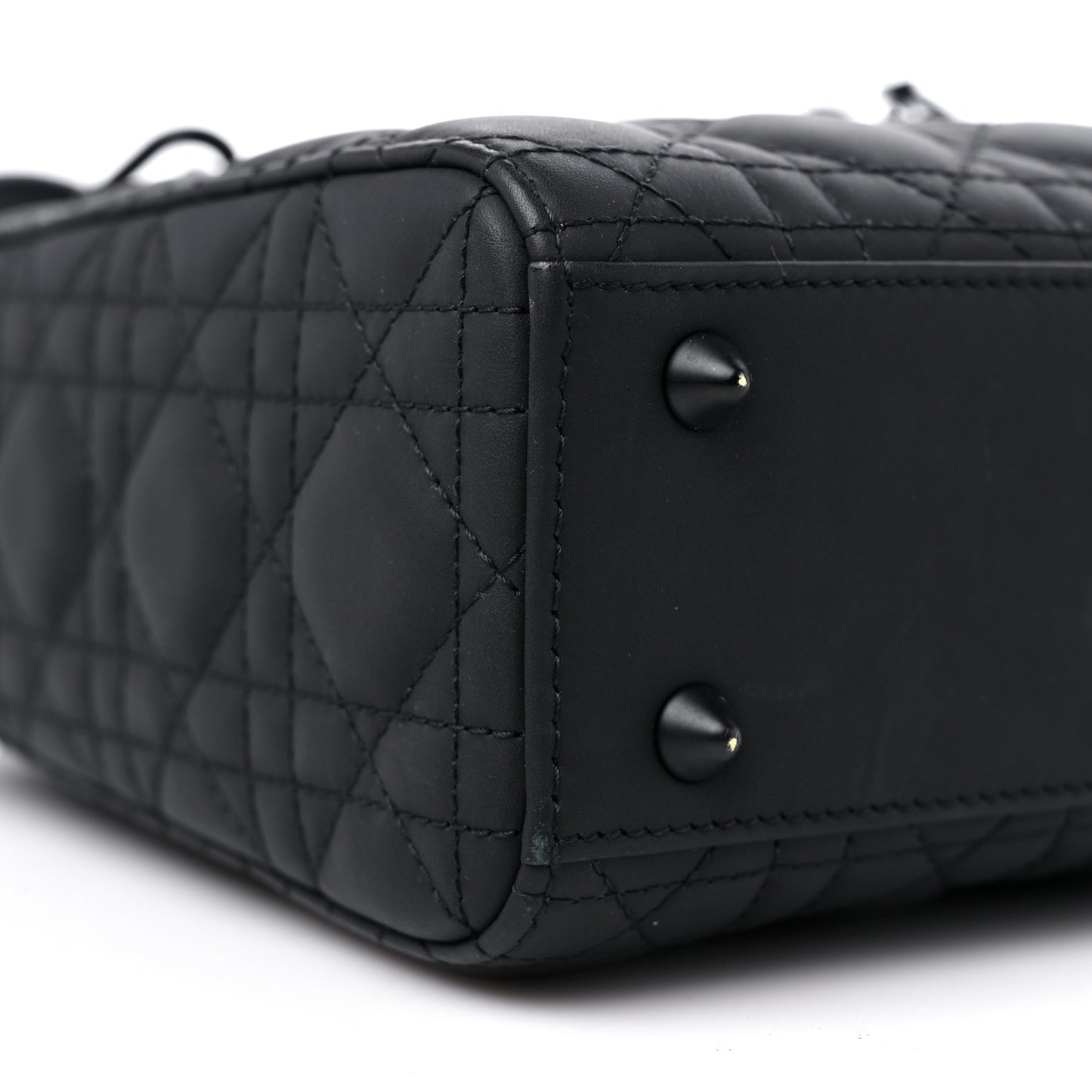 Ultra Matte Calfskin Cannage Small My ABCDior Lady Dior Black