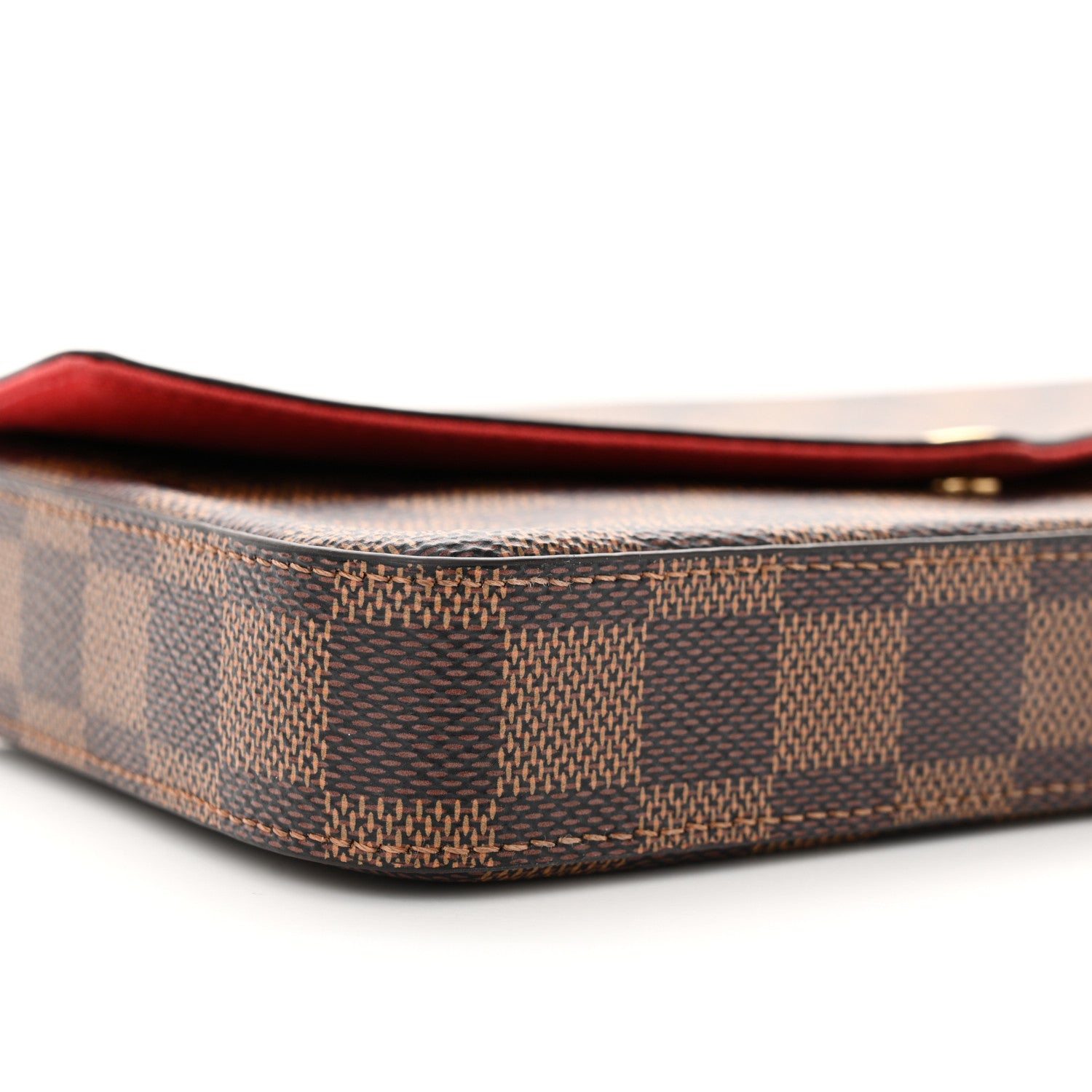 Louis Vuitton Damier Ebene Pochette Felicie Chain Wallet 10 of 12