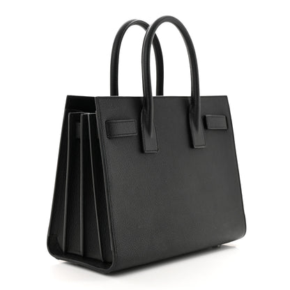 Saint Laurent Grained Calfskin Baby Sac De Jour Black 3 of 10