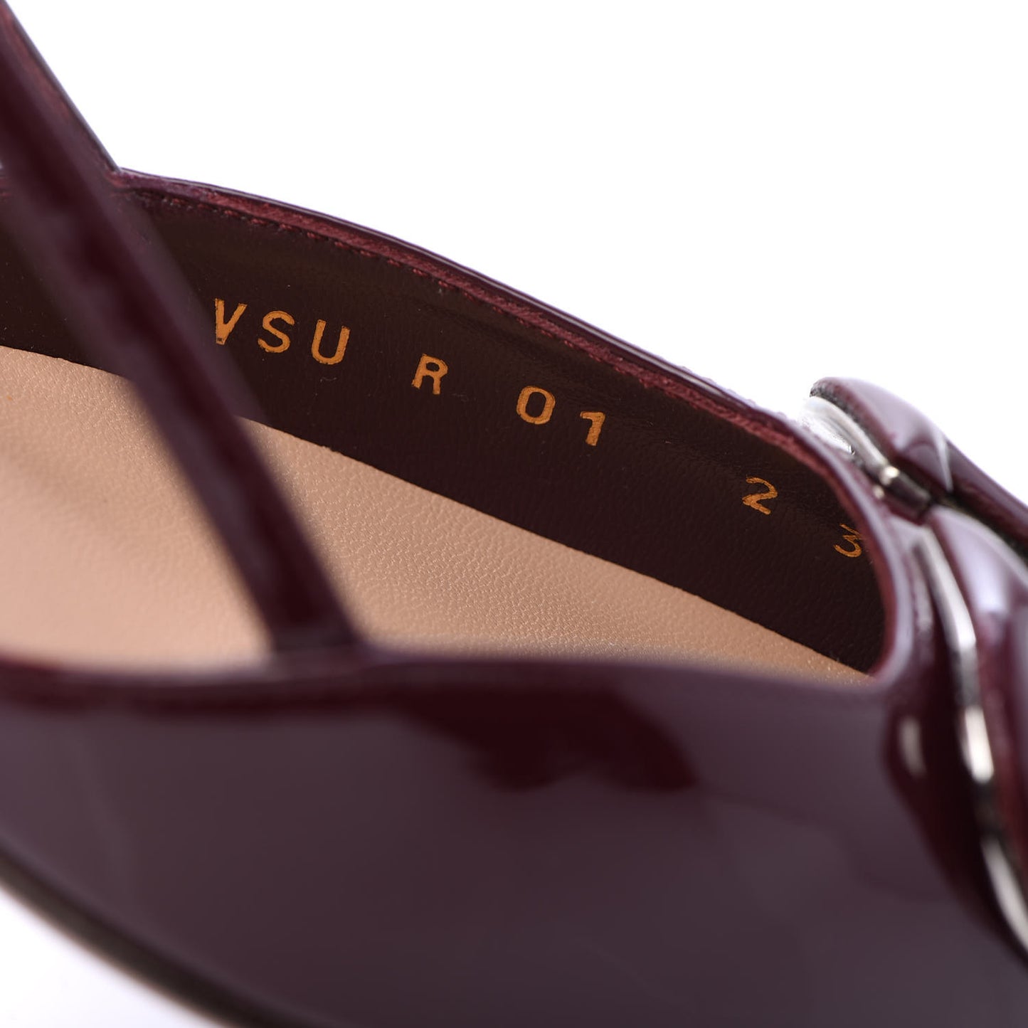 Patent Signature Vlogo Slingback 80mm Pumps 37 Rubin