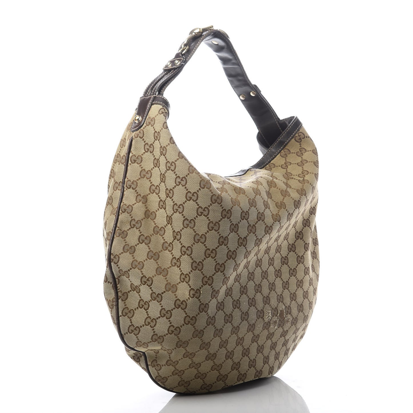 Monogram Large Wave Hobo Dark Brown