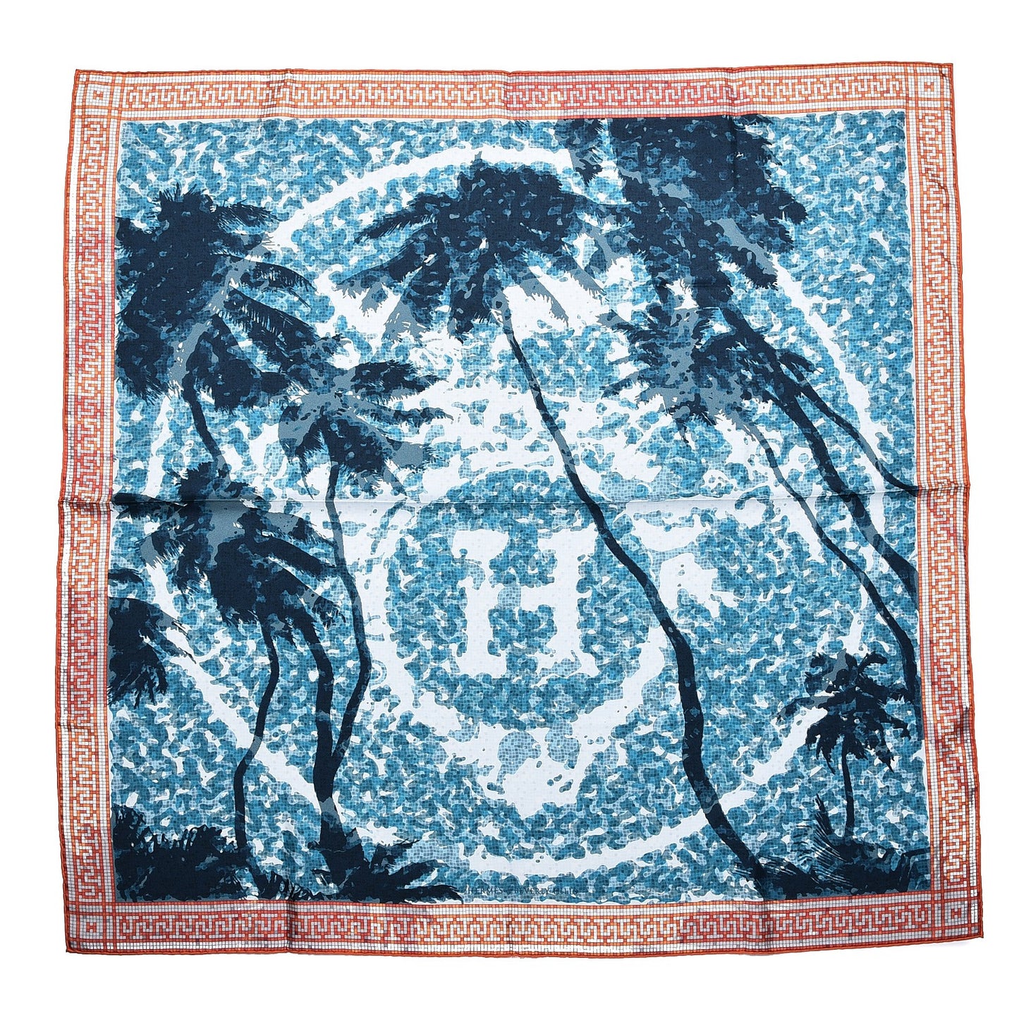 Silk A Beverly Hills Scarf 90 Bleu