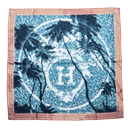 Hermes Silk A Beverly Hills Scarf 90 Bleu 1 of 5