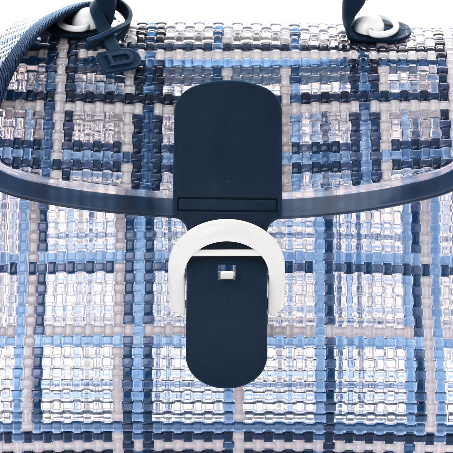 Vinyl Gingham The Dreamer MM Brillant Satchel Navy