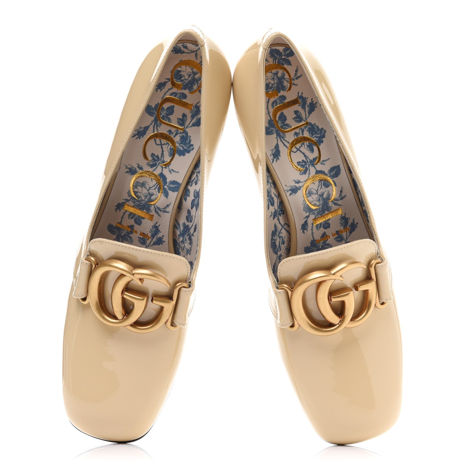 Gucci Vernice GG Victoire 55mm Loafer Pumps 37 Sand Storm 5 of 10