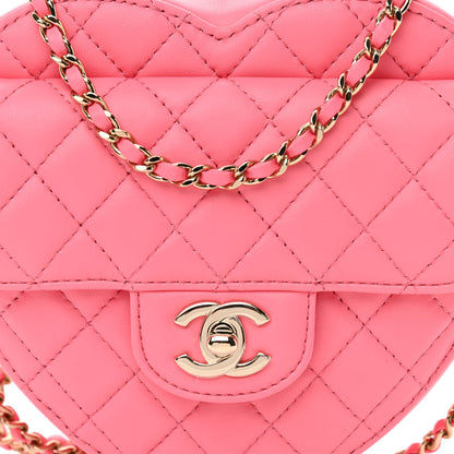 Chanel Lambskin Quilted CC In Love Heart Bag Pink 8 of 11