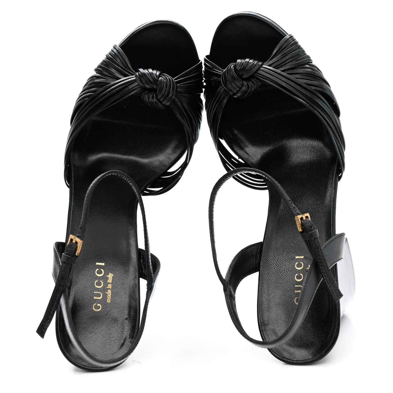 Gucci Malaga Kid Allie Platform Sandals 37 Black 2 of 13