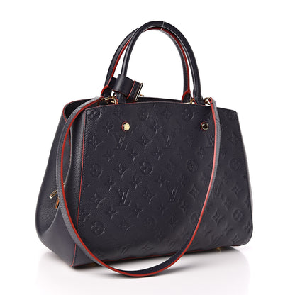 Louis Vuitton Empreinte Montaigne MM Marine Rouge 3 of 13