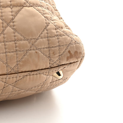 Christian Dior Satin Cannage Charming Lock Flap Shoulder Bag Beige 9 of 9
