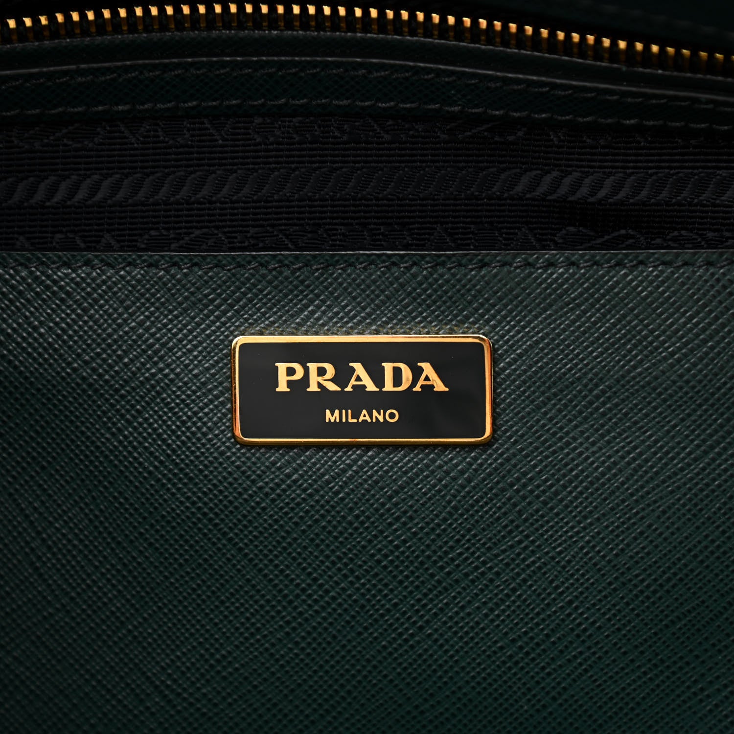 Prada Saffiano Large Galleria Double Zip Tote Smeraldo 6 of 10