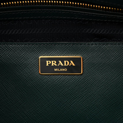 Prada Saffiano Large Galleria Double Zip Tote Smeraldo 6 of 10