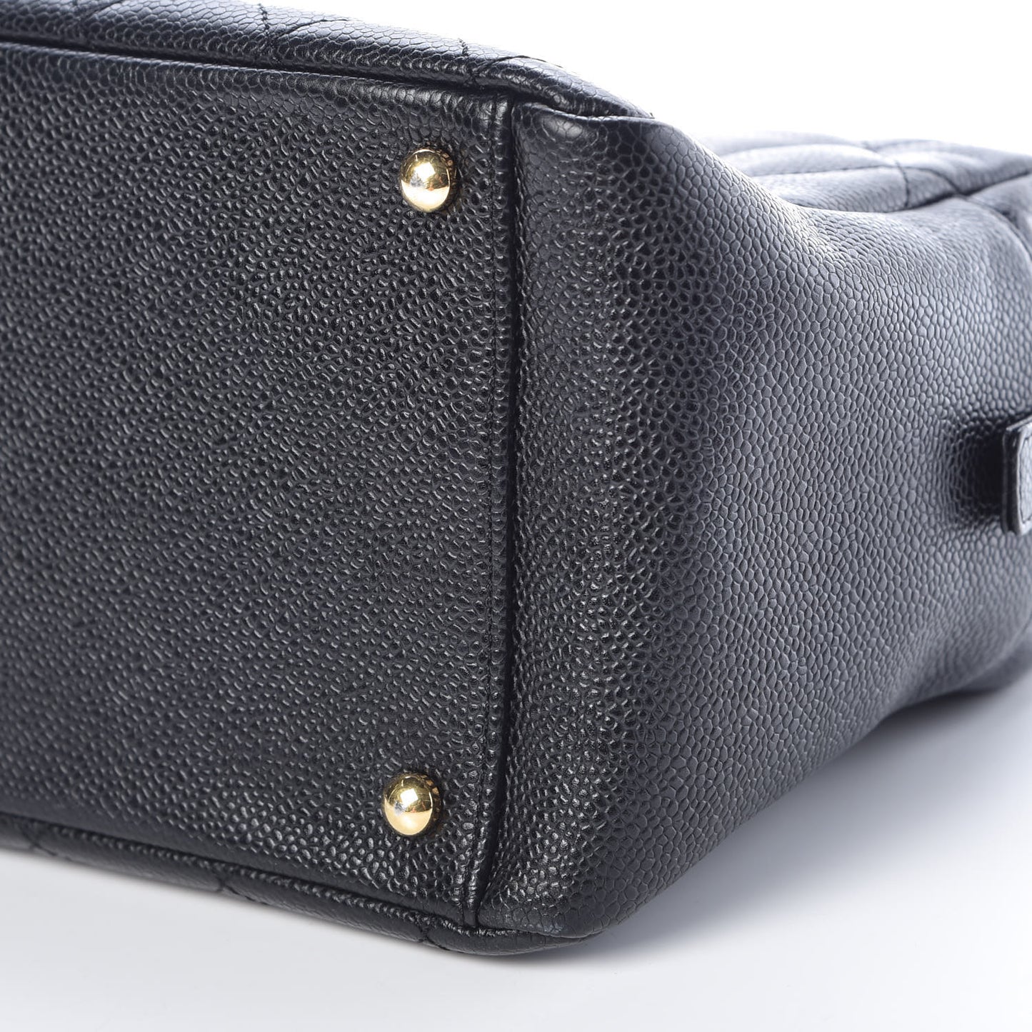 Caviar Quilted Petit Timeless Tote PTT Black