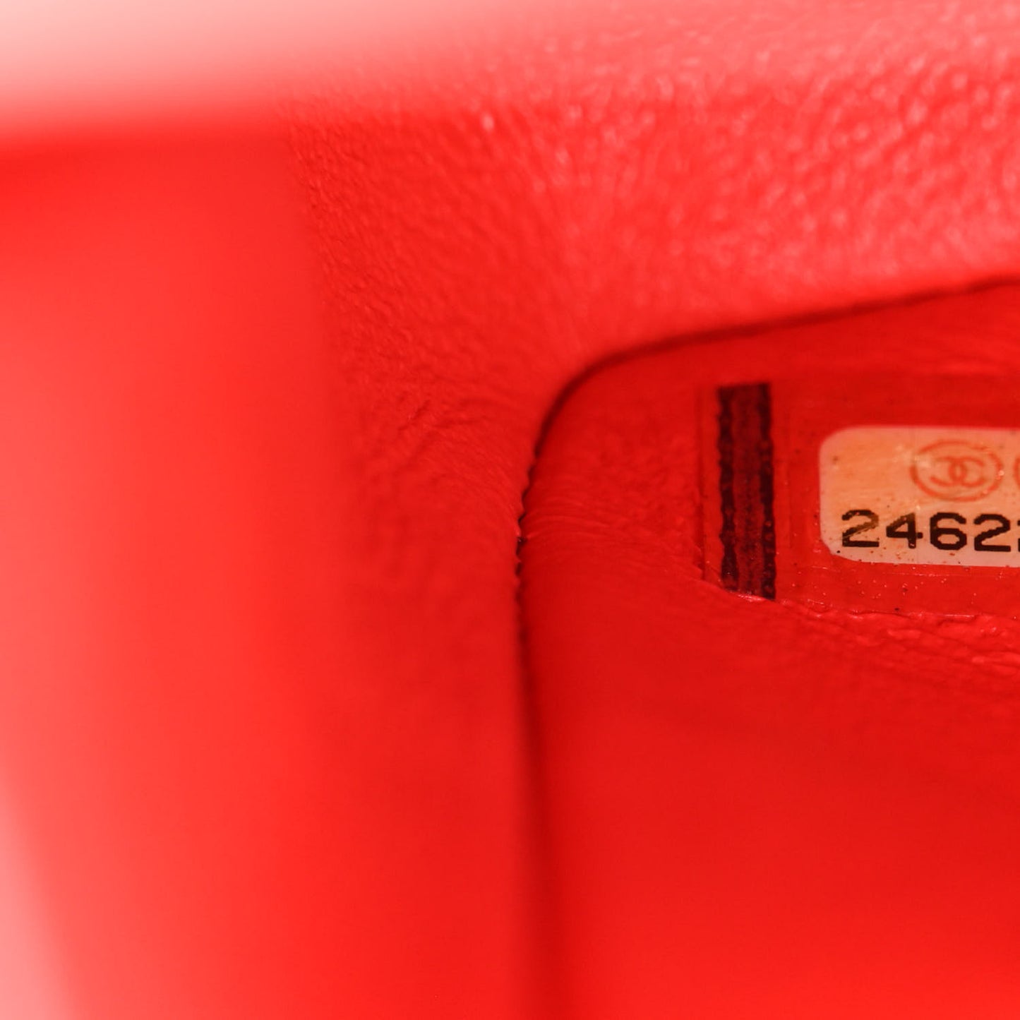 Lambskin Quilted Small Double Flap Red