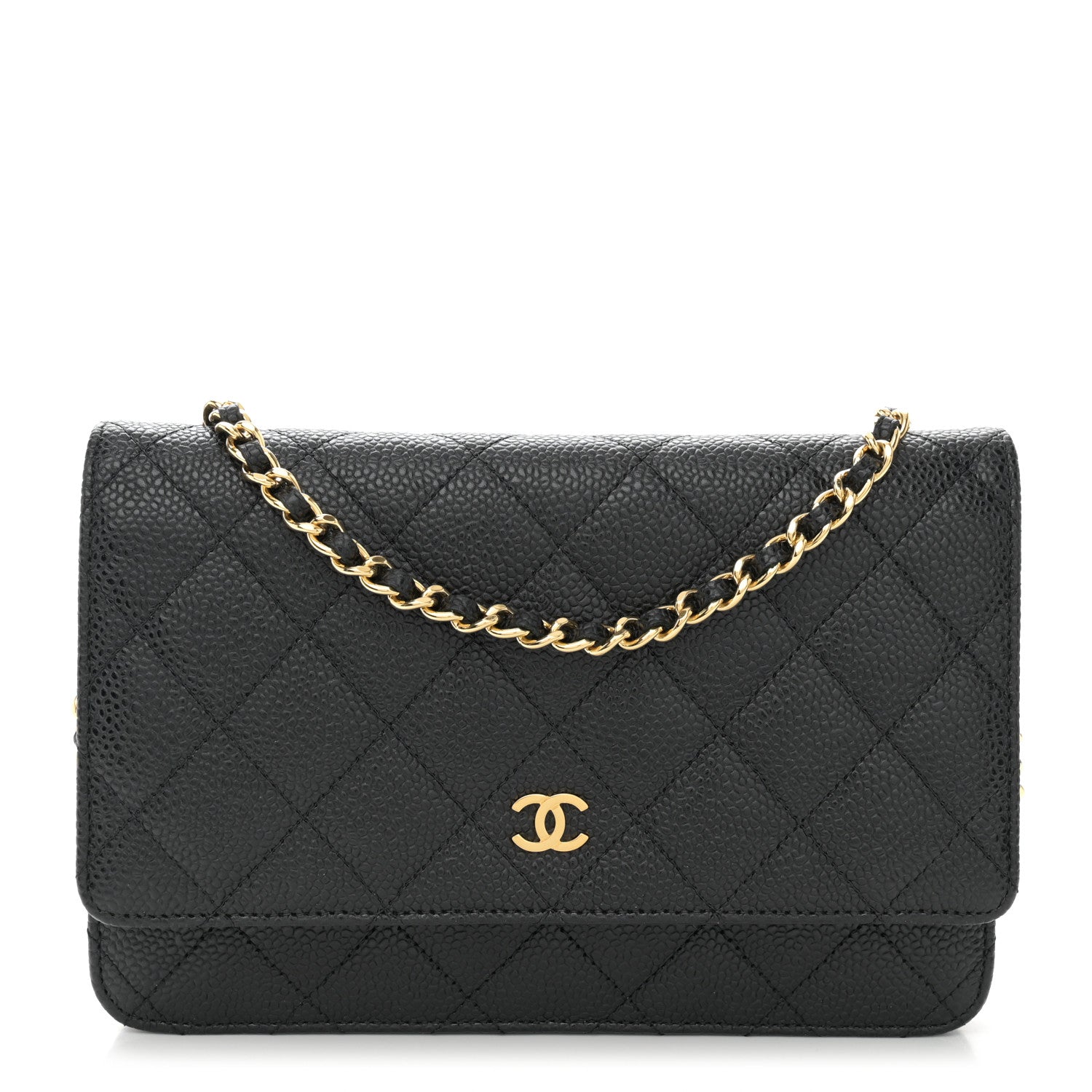 Chanel Caviar Quilted Wallet on Chain WOC Black 1 of 11