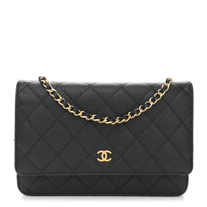 Chanel Caviar Quilted Wallet on Chain WOC Black 1 of 11