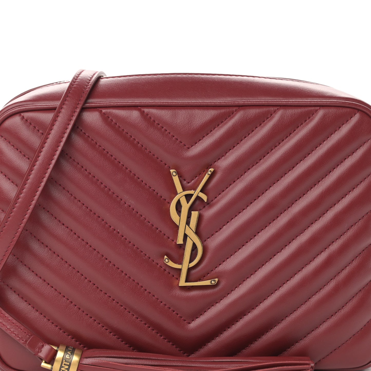 Calfskin Matelasse Monogram Lou Camera Bag Red