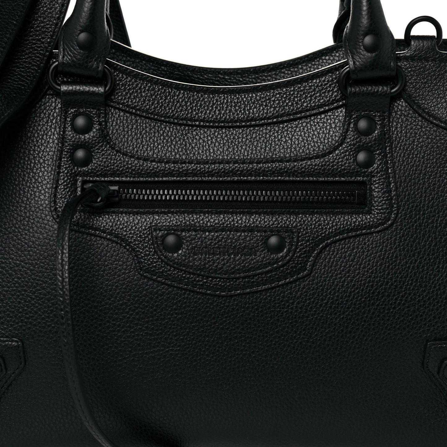 Grained Calfskin Neo Classic Black Hardware S City Black