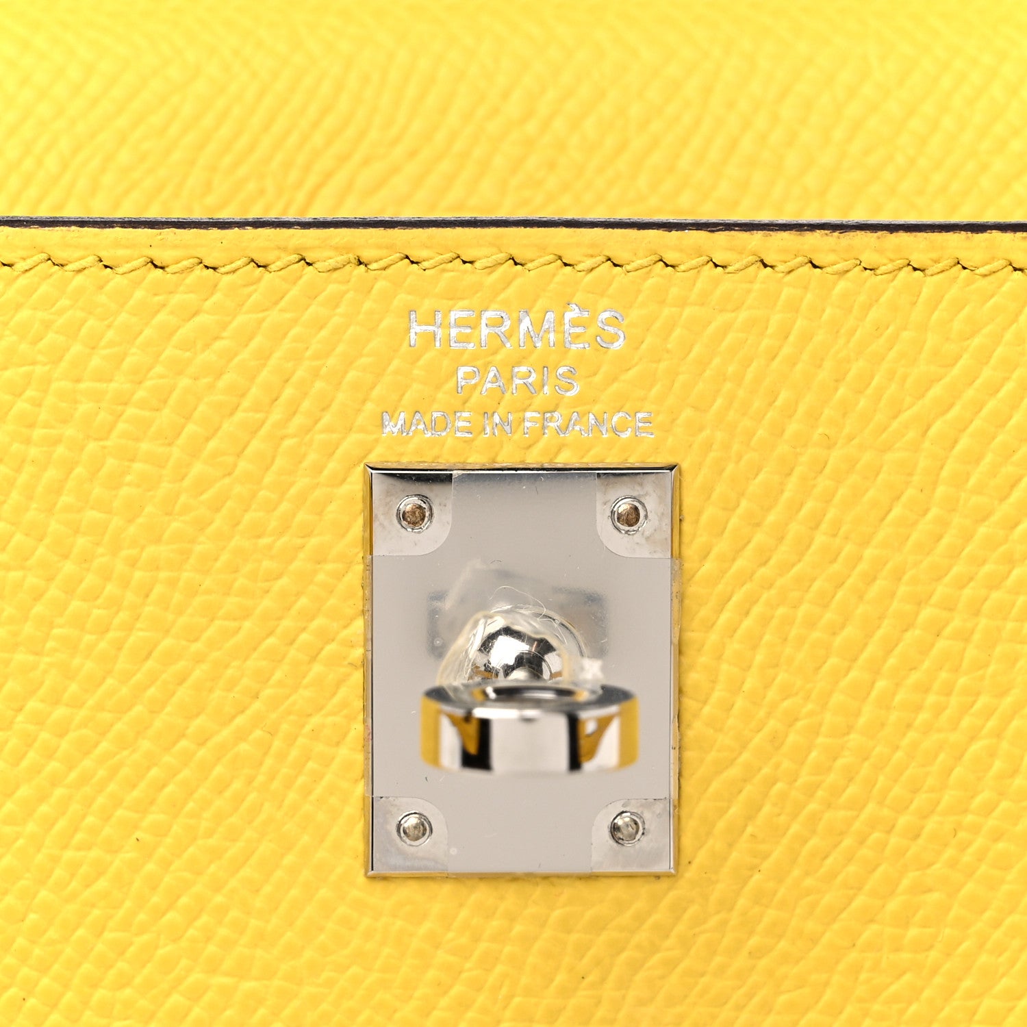 Hermes Epsom Kelly Sellier 25 Jaune De Naples 6 of 9