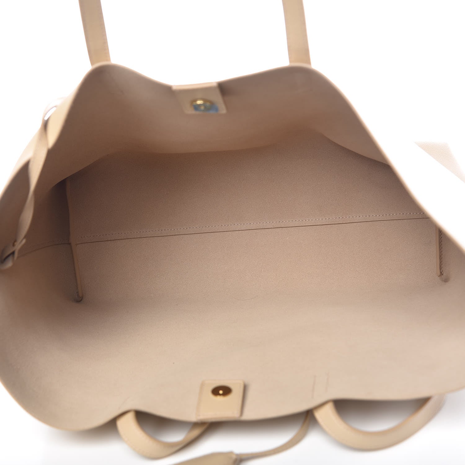 Saint Laurent Calfskin Large Shopping Tote Natural 6 of 11