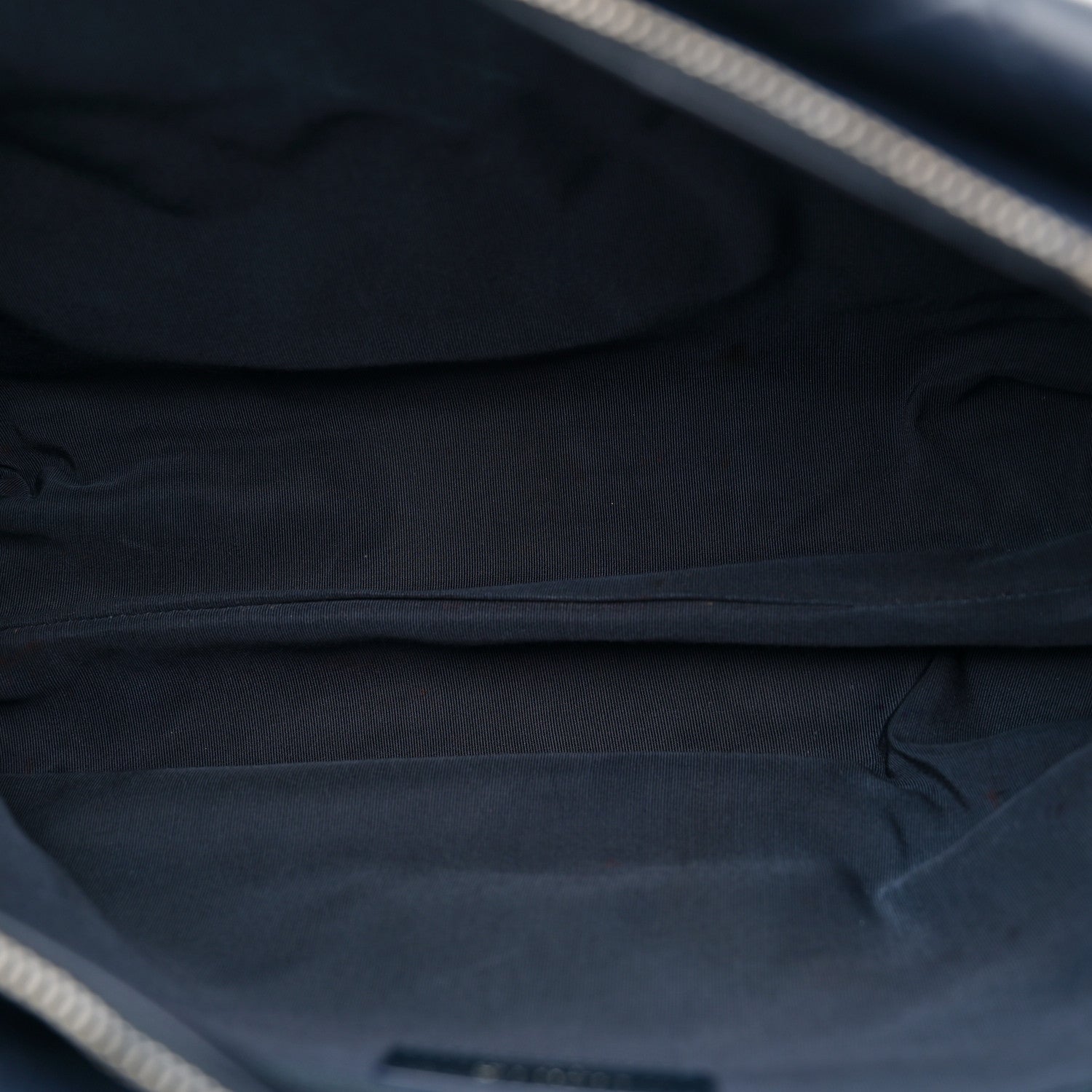 Chanel Lambskin Quilted Shopping Tote Navy 5 of 13