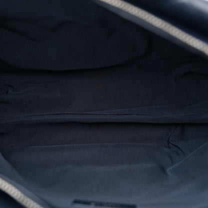 Chanel Lambskin Quilted Shopping Tote Navy 5 of 13