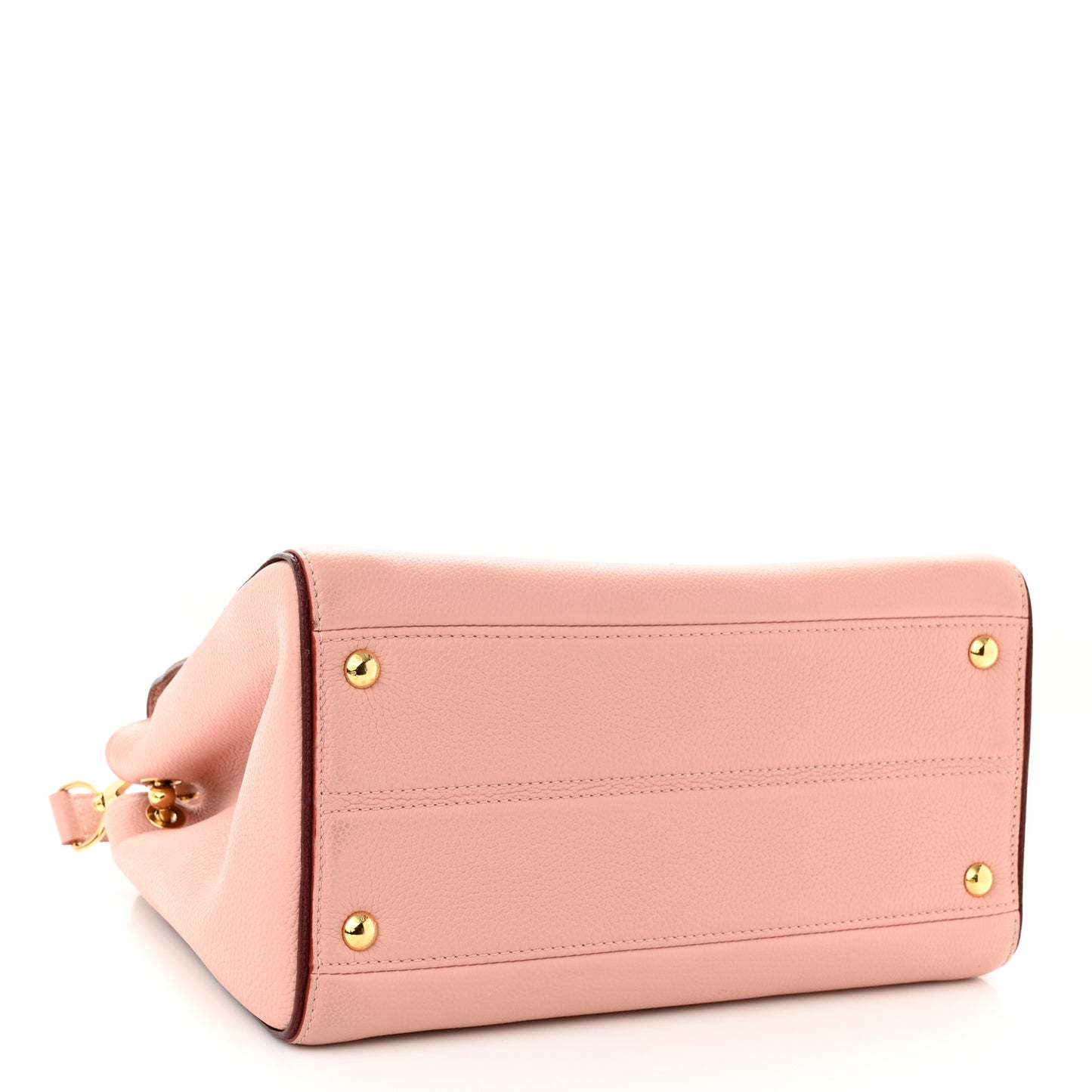 Grained Calfskin Monogram Double V Rose Poudre