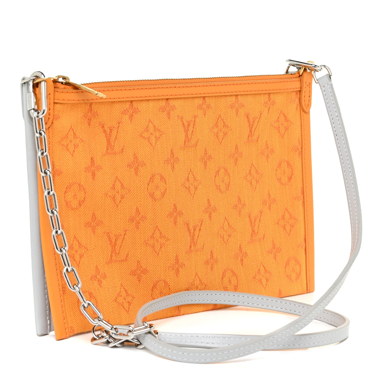 Louis Vuitton Monogram Antartica Double Flat Messenger 3 of 15