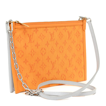 Louis Vuitton Monogram Antartica Double Flat Messenger 3 of 15