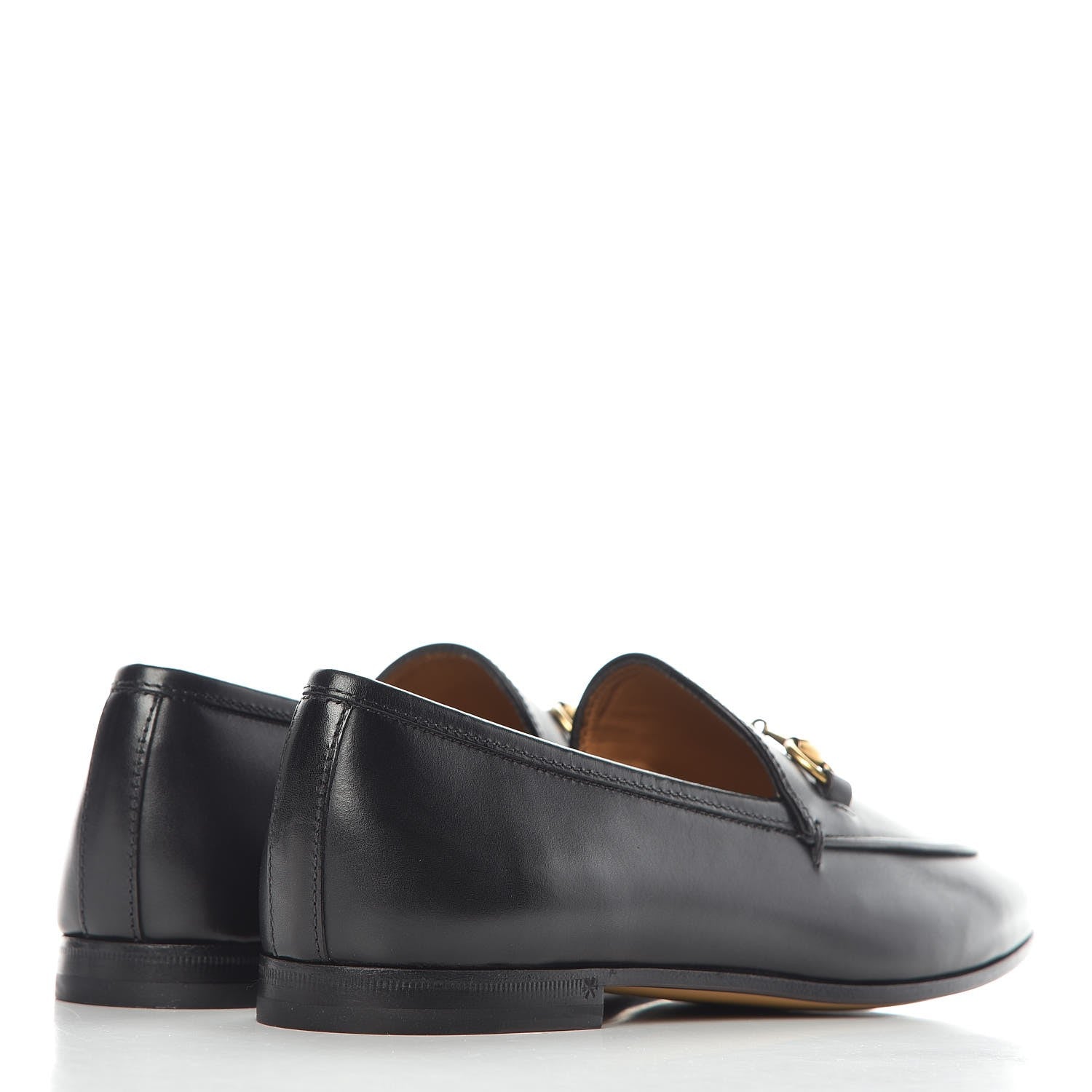 Gucci Calfskin Womens Jordaan Loafers 37 Black 4 of 11