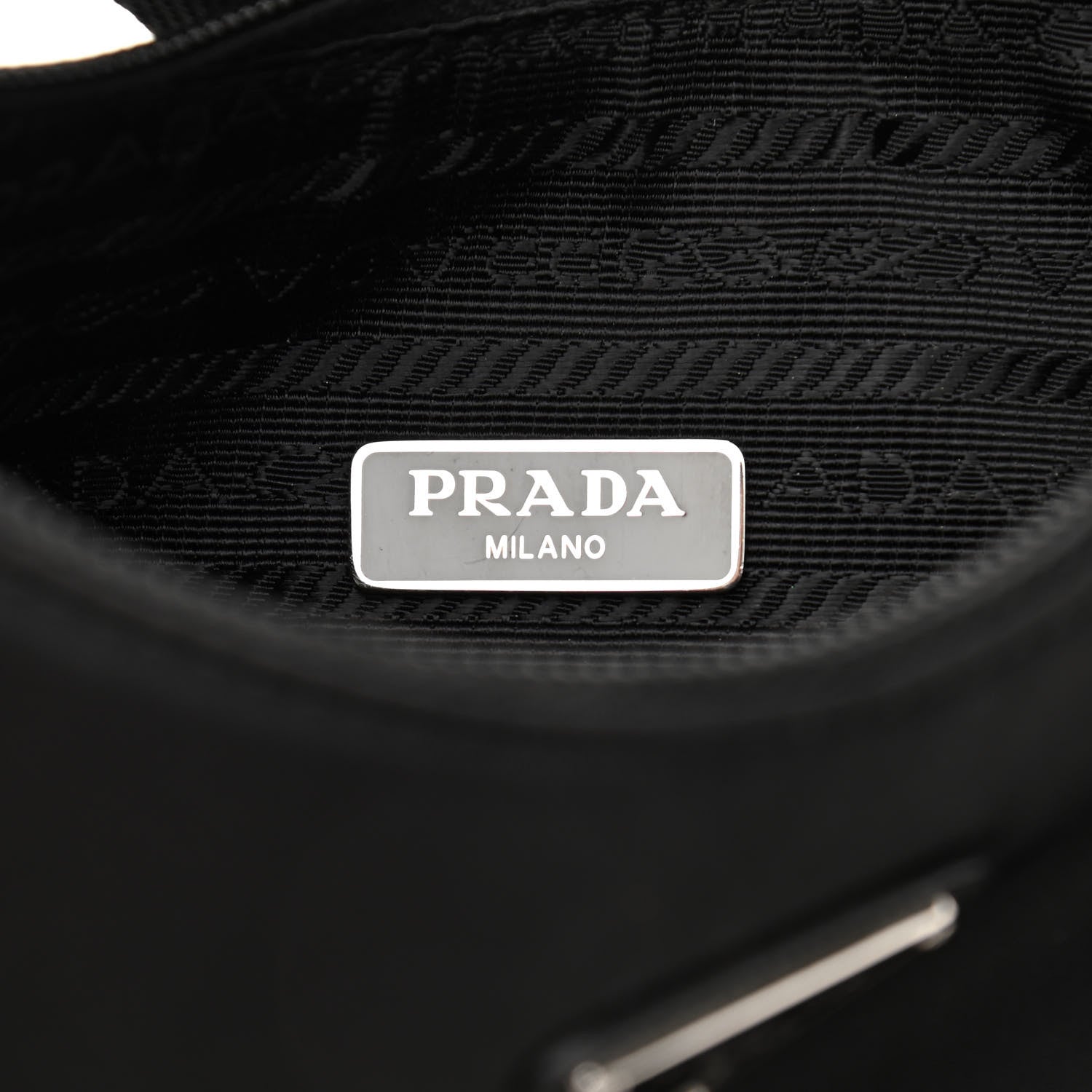 Prada Tessuto Nylon Mini Re-Edition 2000 Bag Black 5 of 11
