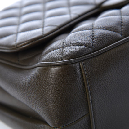 Chanel Caviar Quilted Medium Rock In Rome Single Flap Khaki 8 of 12