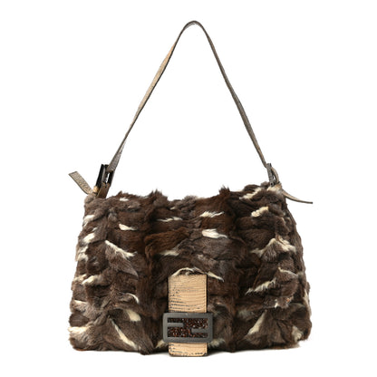 Fendi Rabbit Fur Mama Baguette Bag 1 of 17