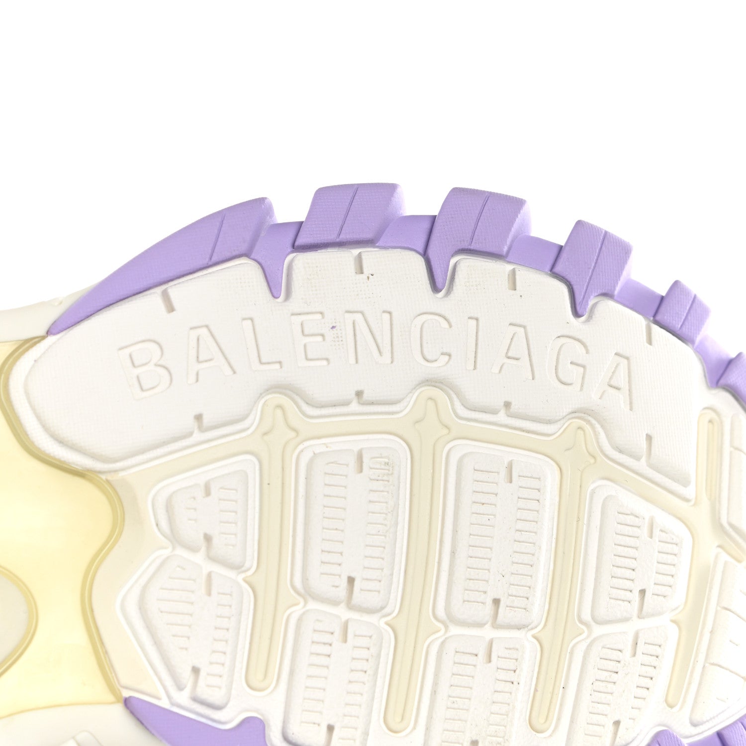Balenciaga Rubber Mesh Tri-Color Womens Track.2 Open Sneakers 36 Lilac Beige Light Grey 6 of 9