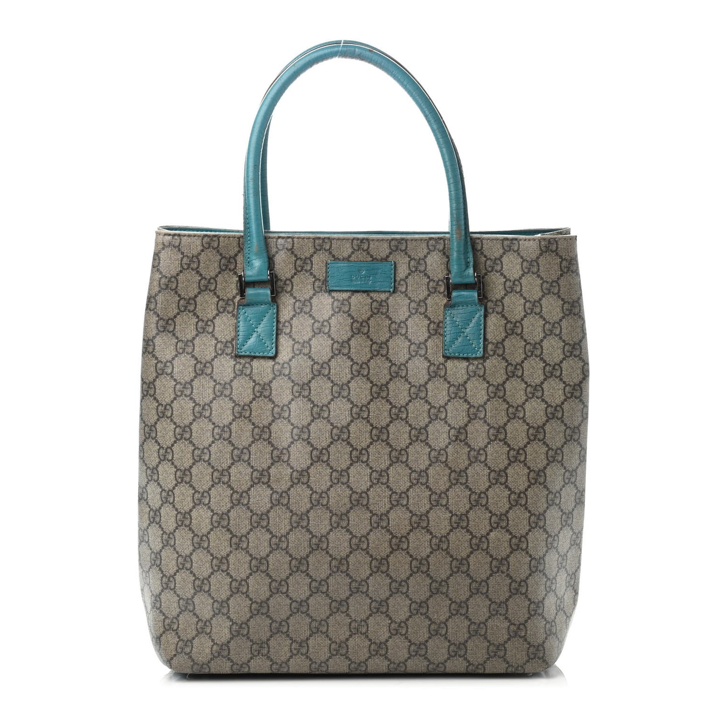 GG Plus Monogram Small Vertical Tote Turquoise
