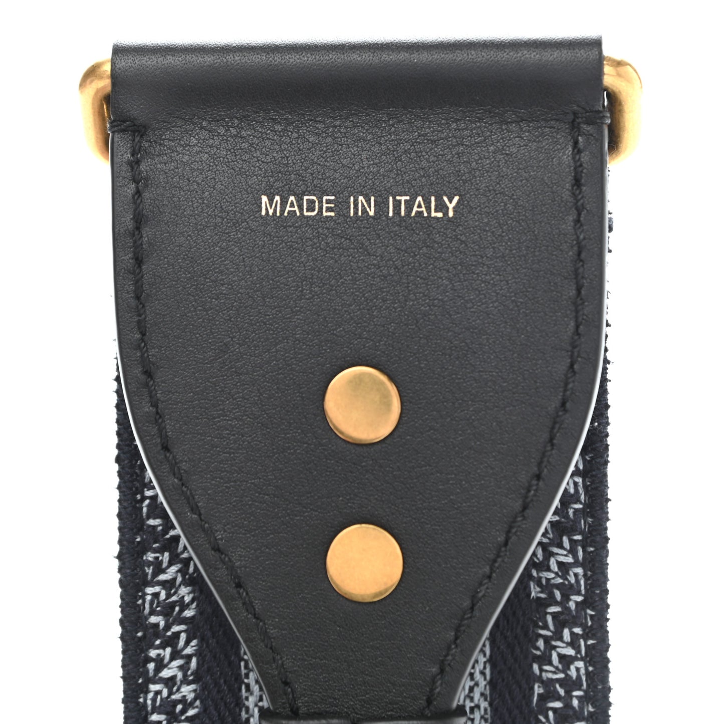 Canvas Embroidered Adjustable Shoulder Strap Blue
