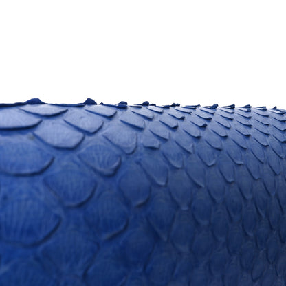 Celine Snakeskin Medium Classic Box Flap Blue 10 of 10