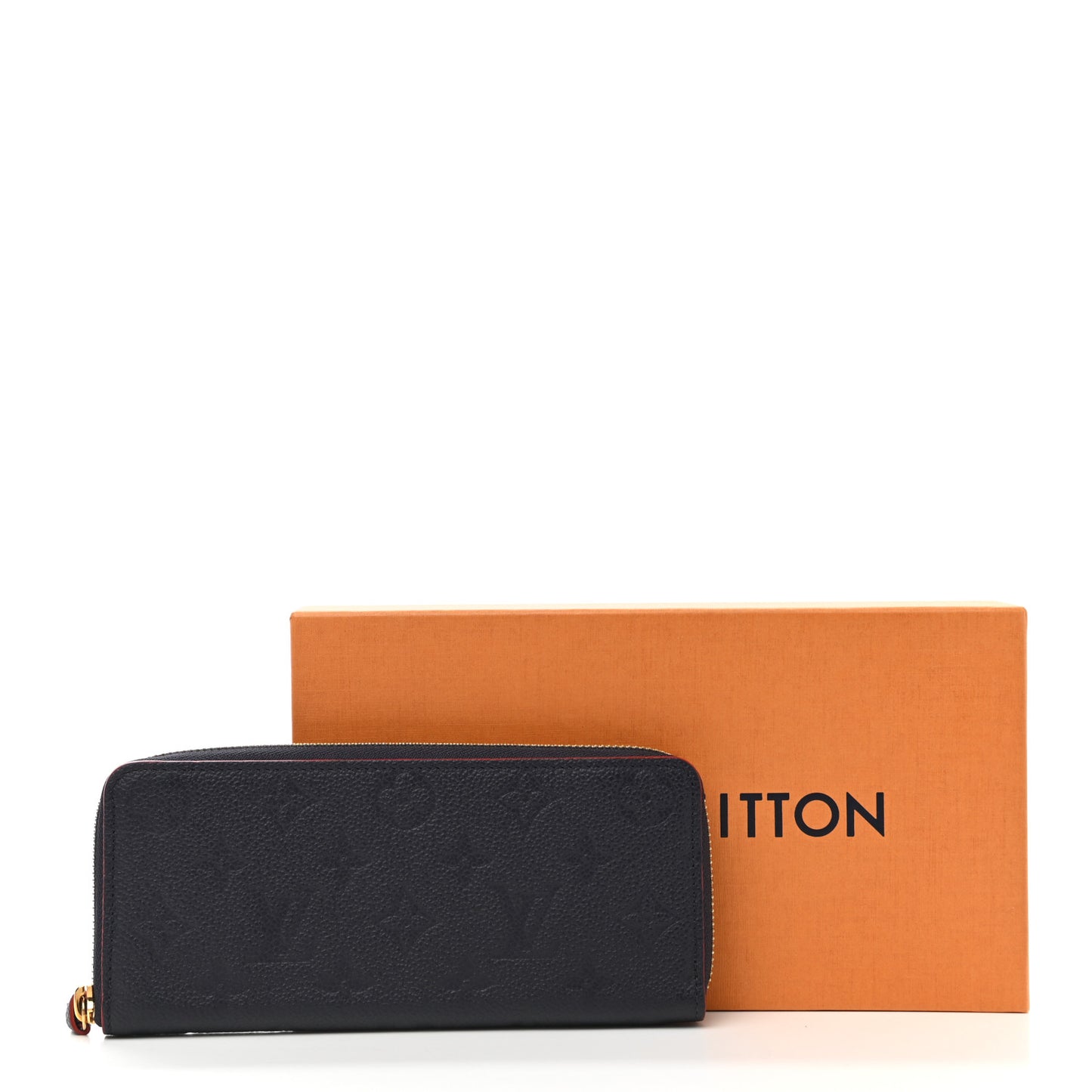 Empreinte Clemence Wallet Marine Rouge
