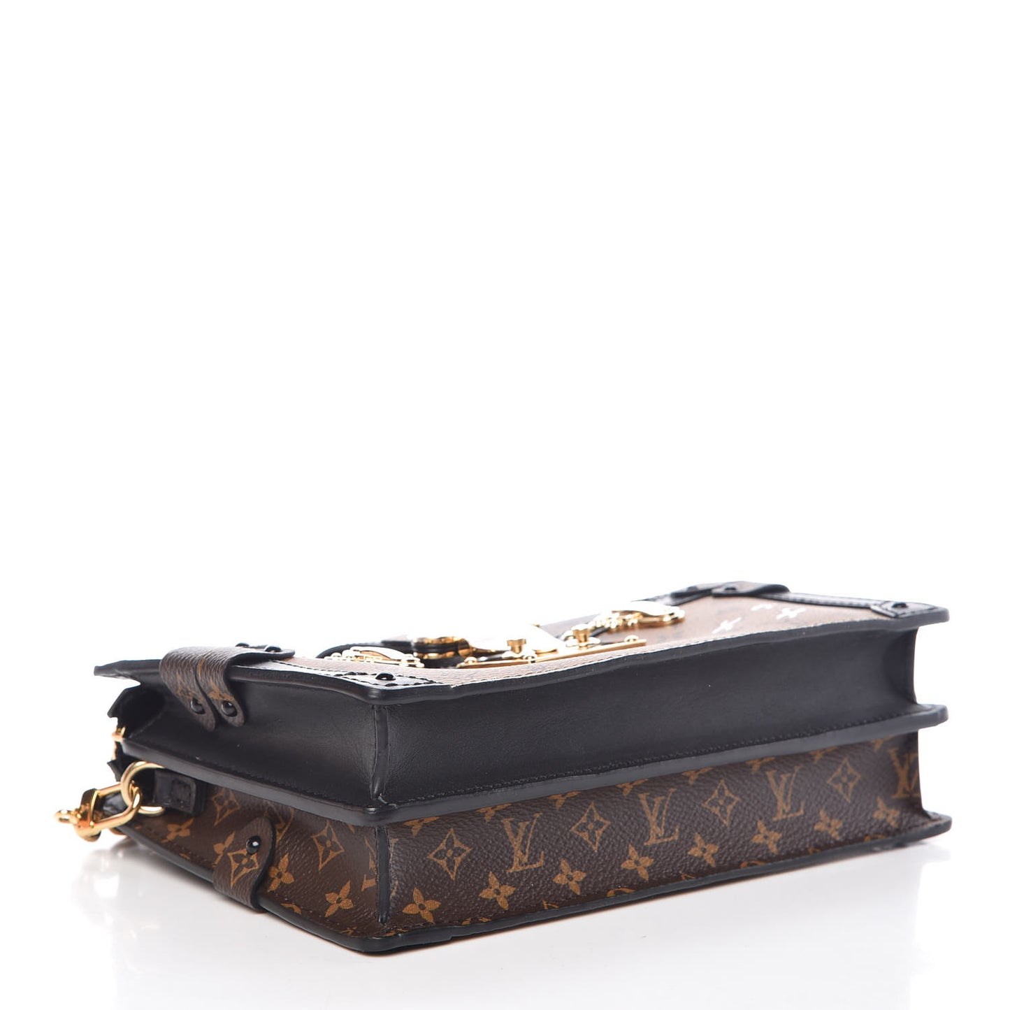 Reverse Monogram Trunk Clutch