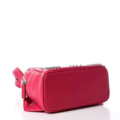 MCM Calfskin Neon Studded Mini Stark Backpack Love Potion 4 of 9