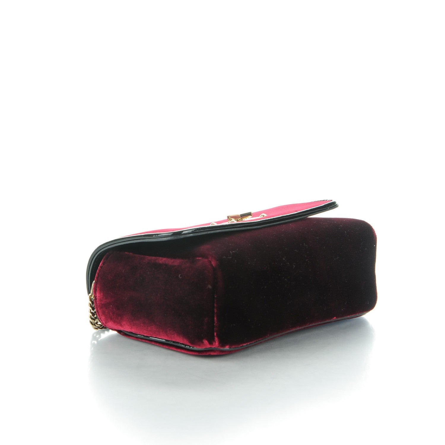 Jimmy Choo Velvet Mini Ruby Crossbody Bordeaux 4 of 7