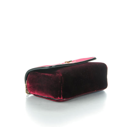 Jimmy Choo Velvet Mini Ruby Crossbody Bordeaux 4 of 7