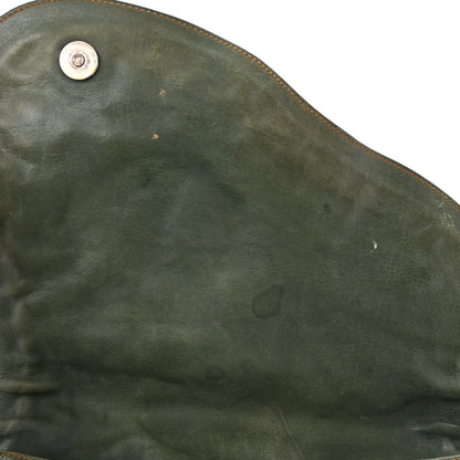Christian Dior Calfskin Medium Gaucho Double Saddle Bag Green 18 of 19