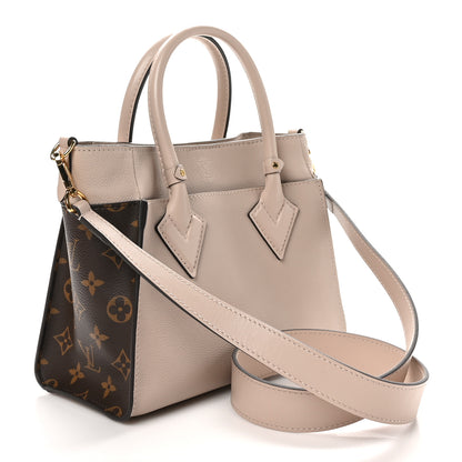 Louis Vuitton Calfskin Monogram On My Side PM Greige 3 of 9