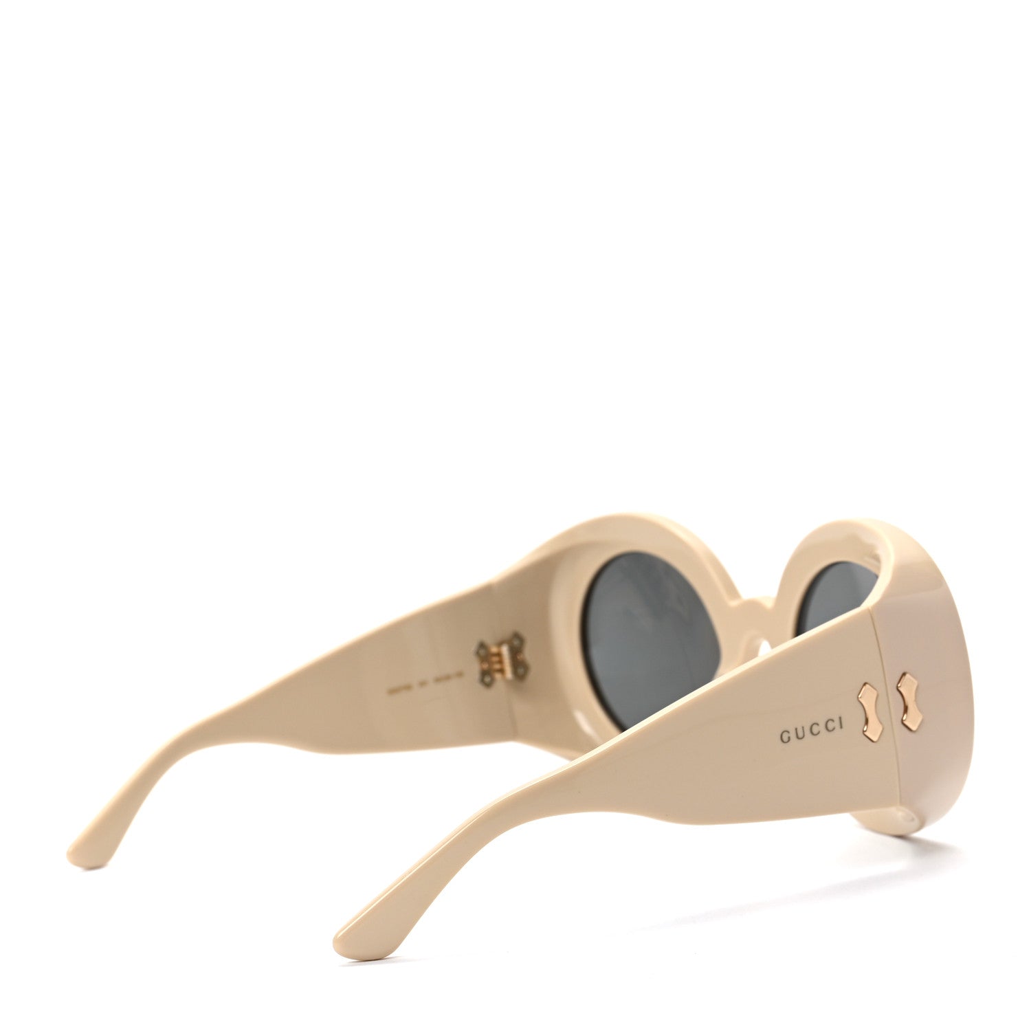 Gucci Acetate Round Sunglasses GG0779S Ivory 4 of 6