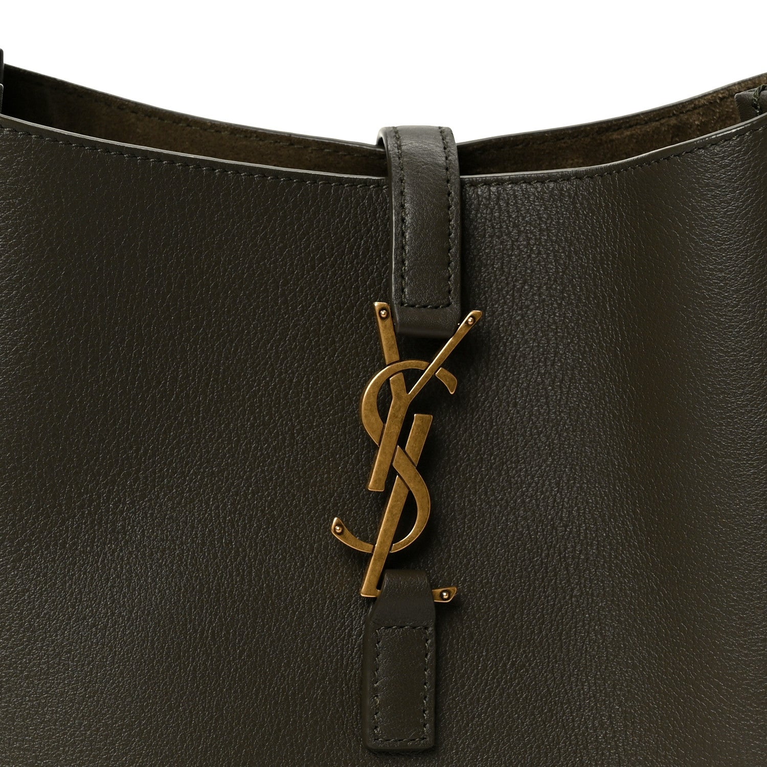 Saint Laurent Smooth Calfskin Small Le 5 A 7 Soft Hobo Light Musk 8 of 10