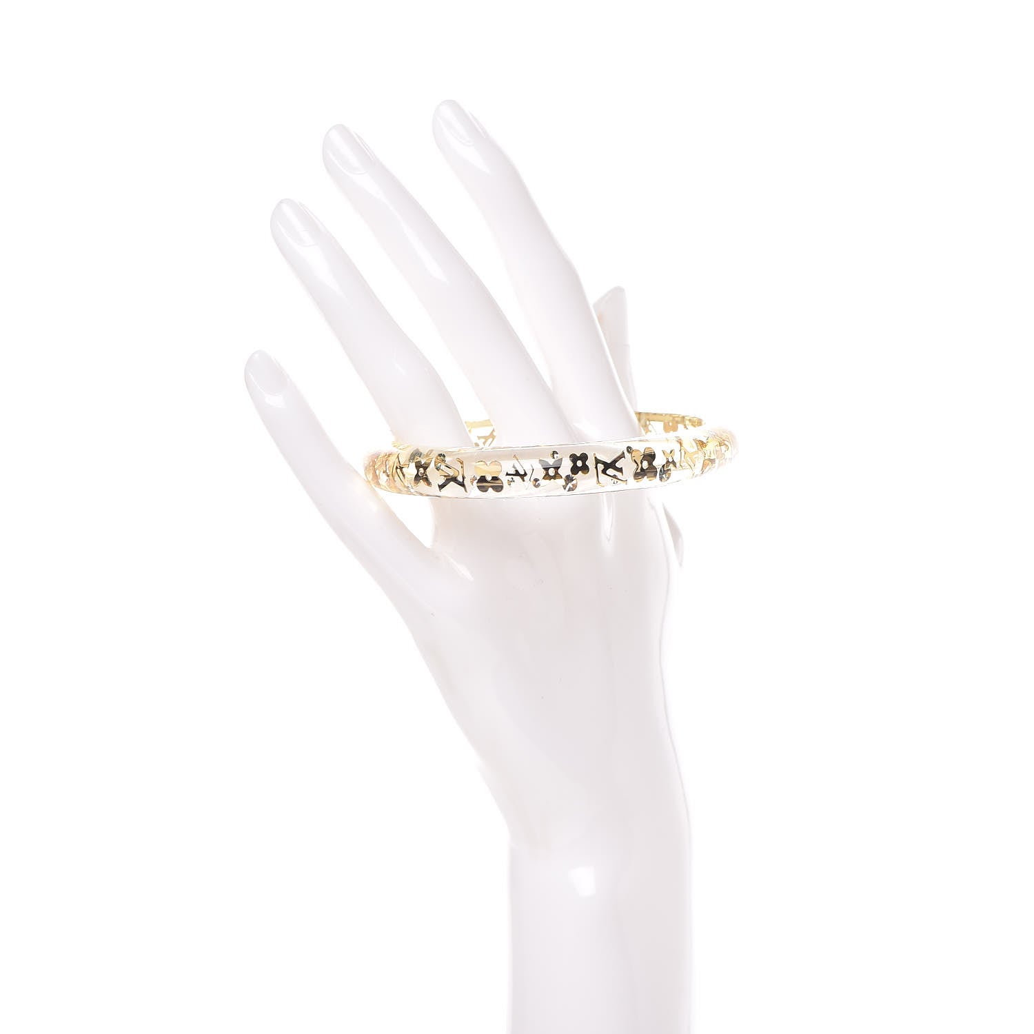 Louis Vuitton Resin Swarovski Medium Inclusion Bracelet PM Transparent 2 of 4