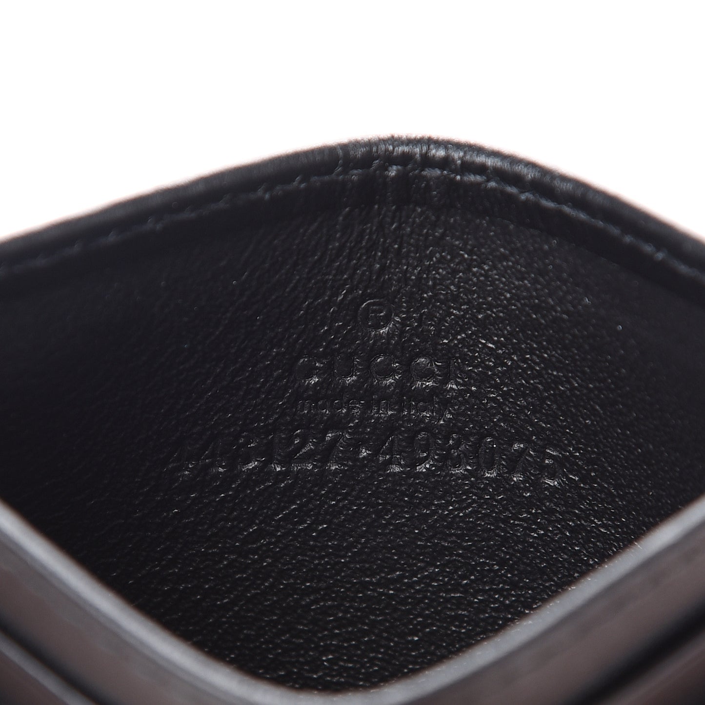 Calfskin Matelasse GG Marmont Card Holder Black