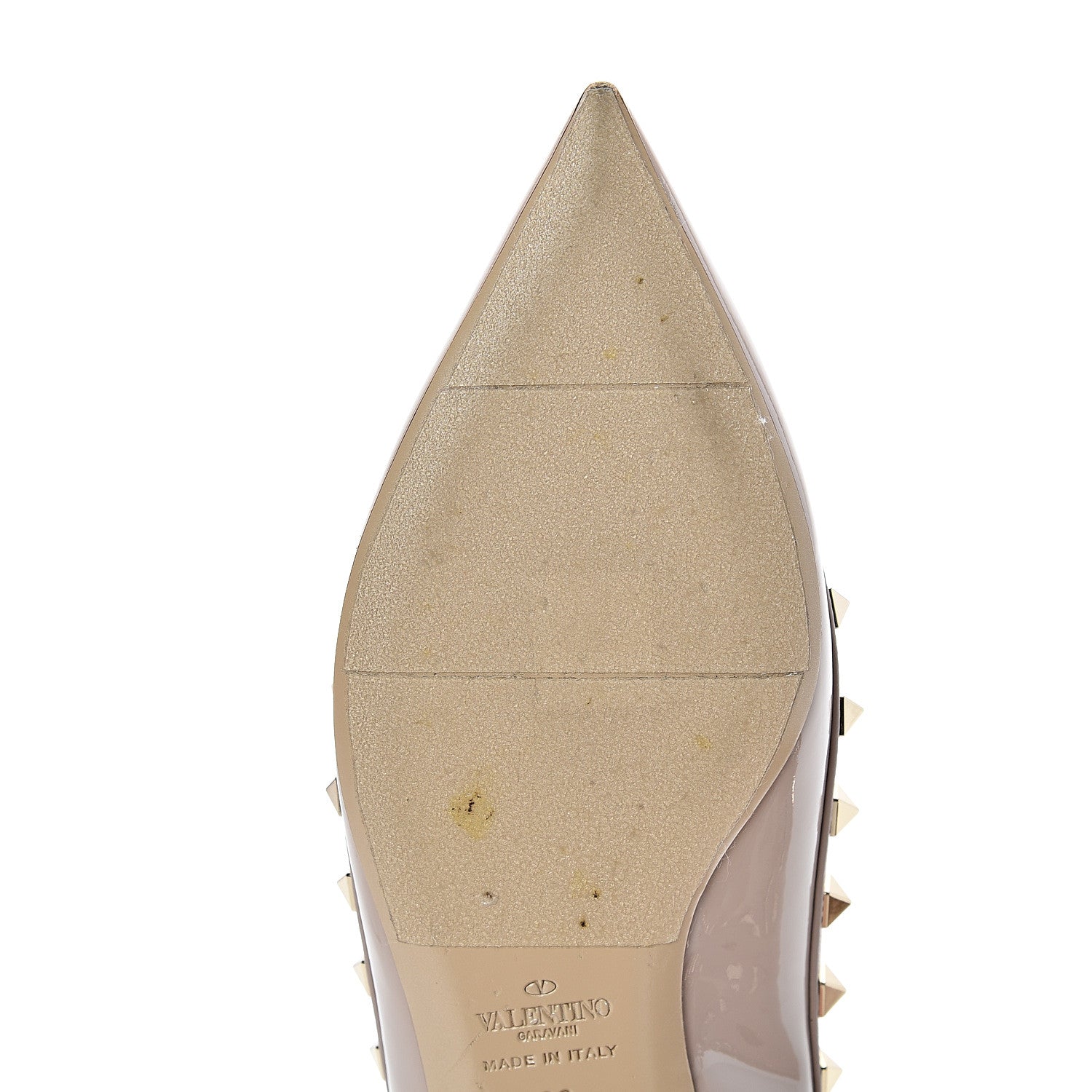 Valentino Garavani Patent Rockstud Cage Ballerina Flats 39 Poudre 10 of 14