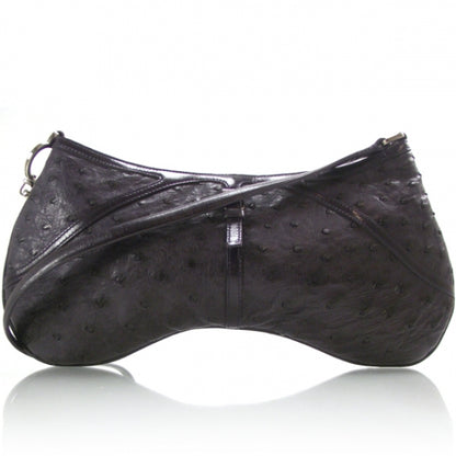 Prada Ostrich Shoulder Bag Purple 1 of 8